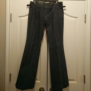 Dressy wide leg denim